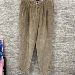 Vintage 90s  Dockers Loose Fit Beige Corduroy Khakis Mens Pants Size 40x30